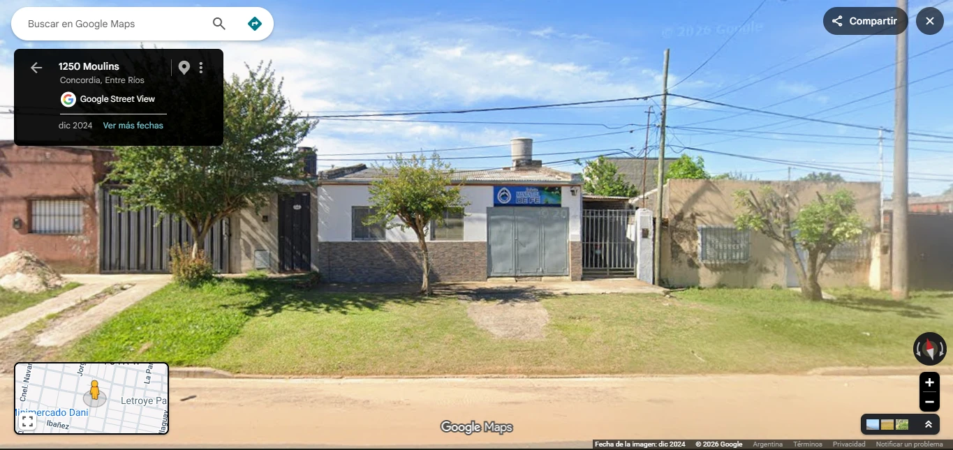 Frente de Iglesia Manantial de Fe en Moulins, Concordia